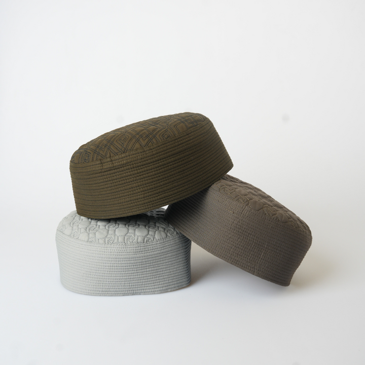 Premium Embroidered Turkish Prayer Caps (Kufi / Topi)