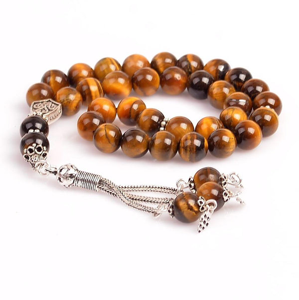 Tiger Stone Aqeeq Tasbih 33 Brads